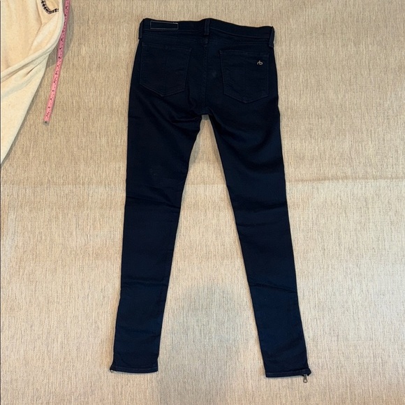 Rag & Bone Deep Blue Trousers with Zipper Detail - Picture 14 of 16